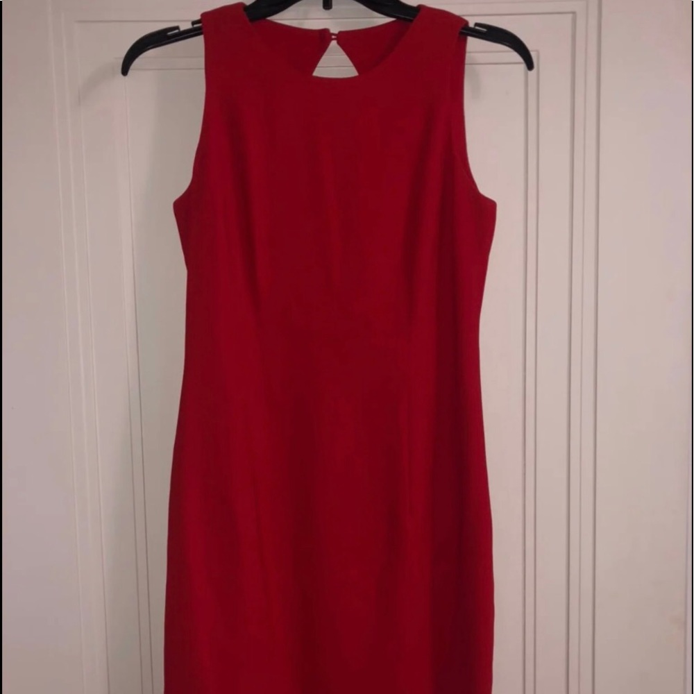 Liz Claiborne Red Dress-4 Petite